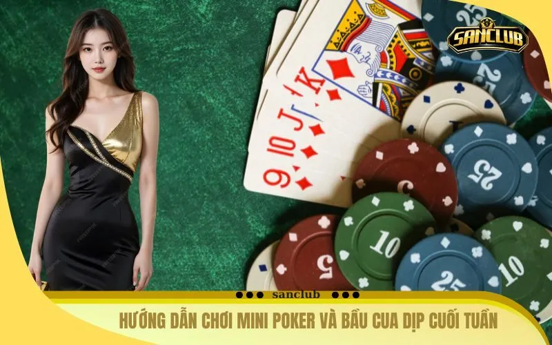 Hướng Dẫn Chơi Mini Poker Và Bầu Cua Dịp Cuối Tuần